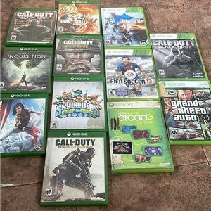 Video Game Collection - Green Cases